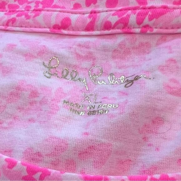 Lilly Pulitzer Cody T-Shirt Dress Pink Shandy Invest A Gator XL - Picture 8 of 10